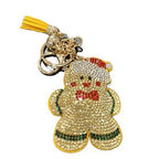 LGS Charms - Christmas - Rhinestone Keychain Fashion Accessory with Tassel
