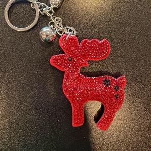 LGS Charms - Christmas - Rhinestone Keychain Fashion Accessory with Tassel