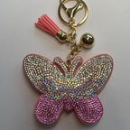 LGS Charms - Butterflies/Insects - Rhinestone Keychain Fashion Accessory with Tassel