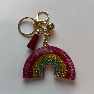 LGS Charms - Misc - Rhinestone Keychain for Zippy Bag Fashion Accessory with Tassel