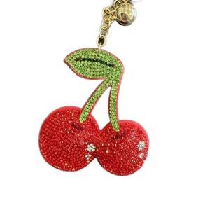 LGS Charms - Food & Drinks - Rhinestone Keychain Fashion Accessory with Tassel