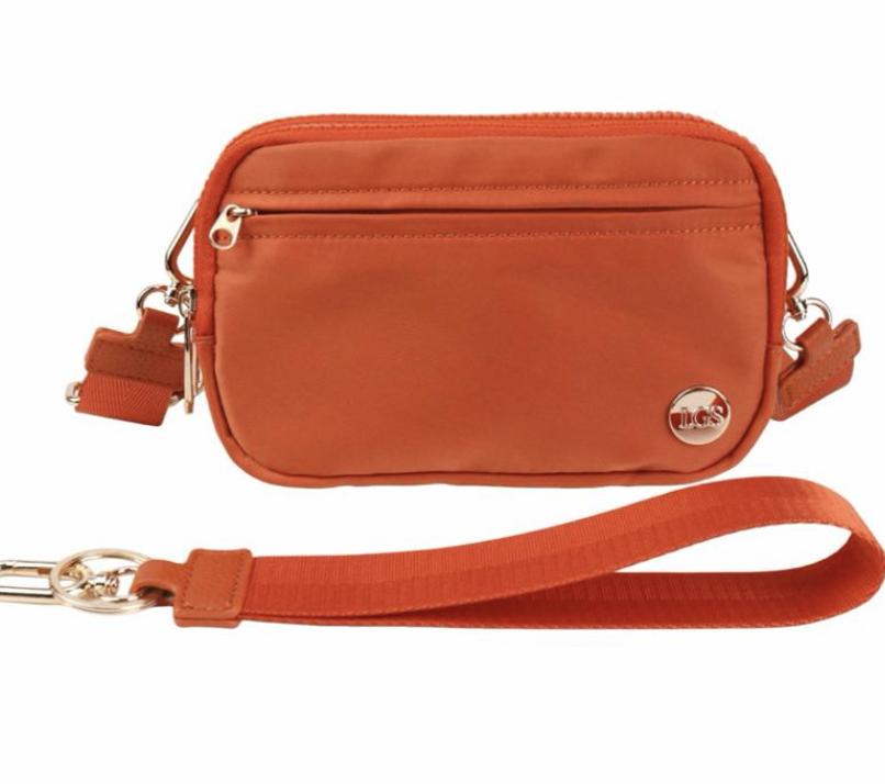 LGS Exclusives 3 in 1 Wallet RFID protected - Nylon Wristlet & Crossbody Bag for Women, Fits Most Smartphones, Stylish & Versatile wallets purse Casual Lightweight Bag Checkered Pattern Bag