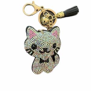 LGS Charms - Dogs & Cats - Rhinestone Keychain Fashion Accessory with Tassel