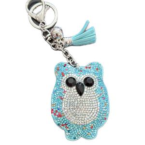 LGS Charms - Birds - Rhinestone Keychain Fashion Accessory with Tassel