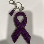 LGS Charms - Bows - Rhinestone Keychain Fashion Accessory with Tassel
