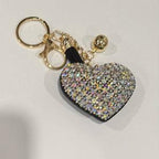 LGS Charms - Hearts - Rhinestone Keychain Fashion Accessory with Tassel