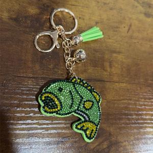 LGS Charms - Sea Life - Rhinestone Keychain Fashion Accessory with Tassel