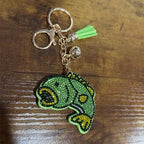 LGS Charms - Sea Life - Rhinestone Keychain Fashion Accessory with Tassel