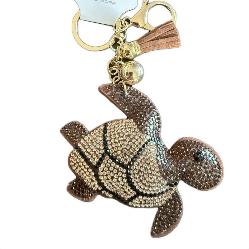 LGS Charms - Sea Life - Rhinestone Keychain Fashion Accessory with Tassel