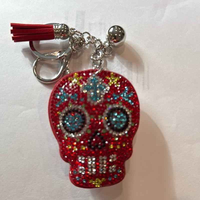LGS Charms - Skulls - Rhinestone Keychain