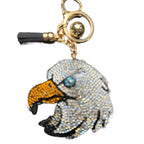 LGS Charms - Birds - Rhinestone Keychain Fashion Accessory with Tassel