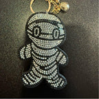 LGS Charms - Halloween and Autumn - Rhinestone Keychain for Zippy Bag Fashion Accessory with Tassel