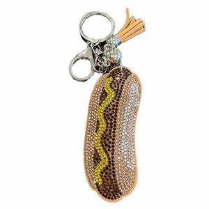 LGS Charms - Food & Drinks - Rhinestone Keychain Fashion Accessory with Tassel