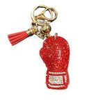 LGS Charms - Sports - Rhinestone Keychain Fashion Accessory with Tassel