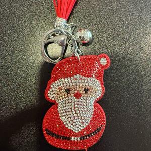 LGS Charms - Christmas - Rhinestone Keychain Fashion Accessory with Tassel