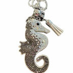 LGS Charms - Sea Life - Rhinestone Keychain Fashion Accessory with Tassel