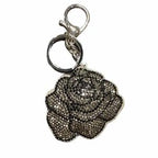 LGS Charms - Flowers - Rhinestone Keychain Fashion Accessory with Tassel