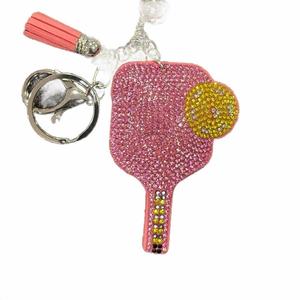 LGS Charms - Sports - Rhinestone Keychain Fashion Accessory with Tassel