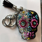 LGS Charms - Skulls - Rhinestone Keychain