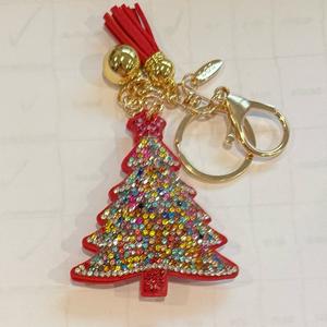 LGS Charms - Christmas - Rhinestone Keychain Fashion Accessory with Tassel
