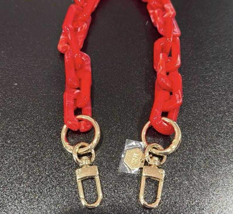 LGS Zip Links 18" Acrylic Bag Chains Purse Accessories
