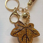 LGS Charms - Flowers - Rhinestone Keychain Fashion Accessory with Tassel