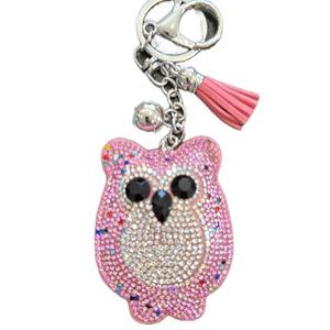 LGS Charms - Birds - Rhinestone Keychain Fashion Accessory with Tassel