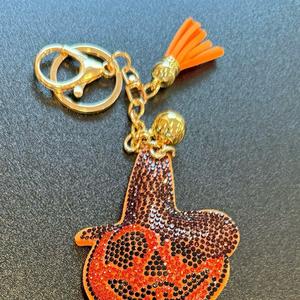 LGS Charms - Halloween - Rhinestone Keychain for Zippy Bag Fashion Accessory with Tassel