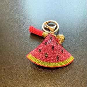 LGS Charms - Food & Drinks - Rhinestone Keychain Fashion Accessory with Tassel