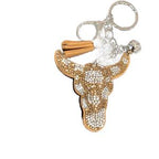 LGS Charms - Western - Rhinestone Keychain Fashion Accessory with Tassel