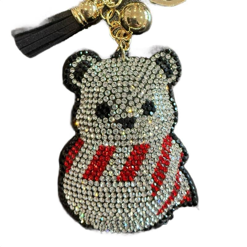 LGS Charms - Christmas - Rhinestone Keychain Fashion Accessory with Tassel