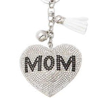 LGS Charms - Hearts - Rhinestone Keychain Fashion Accessory with Tassel