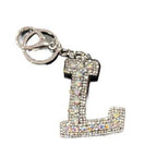 LGS Charms - Stars & Initials - Rhinestone Keychain Fashion Accessory with Tassel