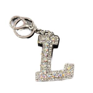 LGS Charms - Stars & Initials - Rhinestone Keychain Fashion Accessory with Tassel