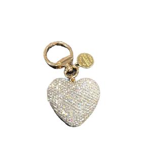 LGS Charms - Hearts - Rhinestone Keychain Fashion Accessory with Tassel