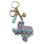 LGS Charms - Western - Rhinestone Keychain Fashion Accessory with Tassel