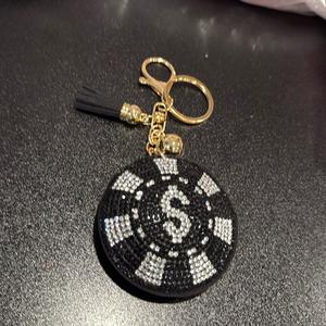 LGS Charms - Misc - Rhinestone Keychain for Zippy Bag Fashion Accessory with Tassel