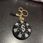 LGS Charms - Misc - Rhinestone Keychain for Zippy Bag Fashion Accessory with Tassel