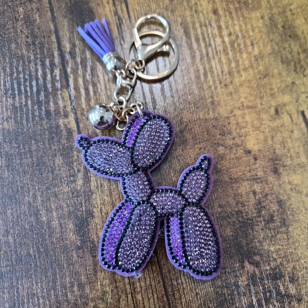 LGS Charms - Misc - Rhinestone Keychain for Zippy Bag Fashion Accessory with Tassel