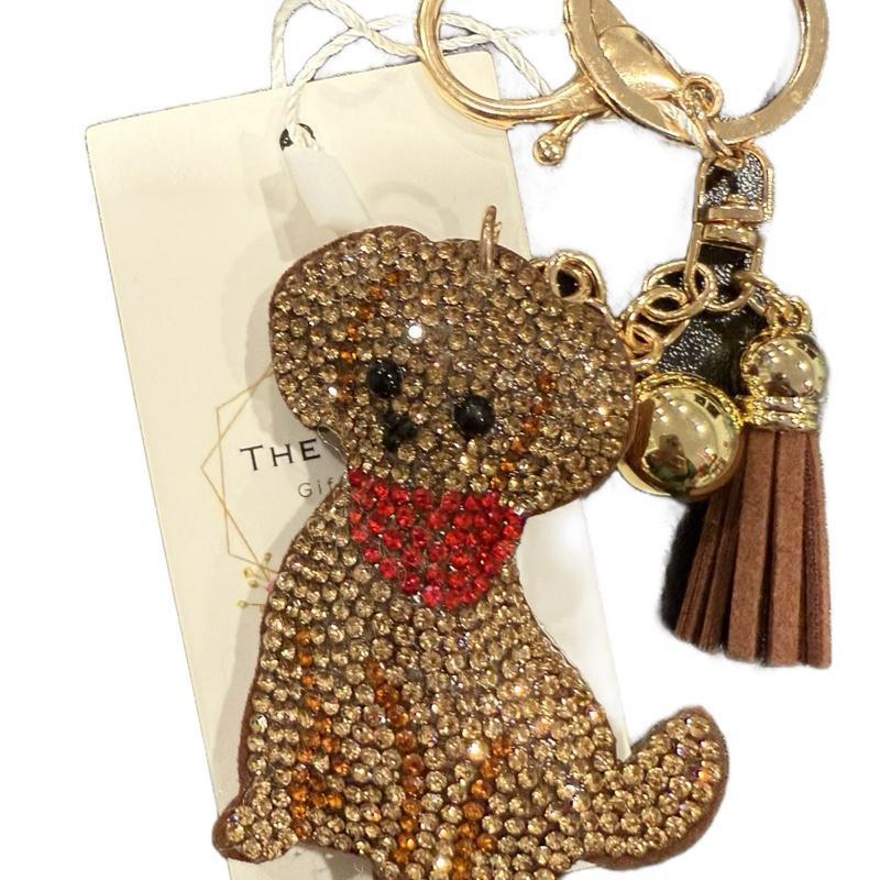 LGS Charms - Dogs & Cats - Rhinestone Keychain Fashion Accessory with Tassel