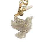 LGS Charms - Birds - Rhinestone Keychain Fashion Accessory with Tassel