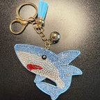LGS Charms - Sea Life - Rhinestone Keychain Fashion Accessory with Tassel