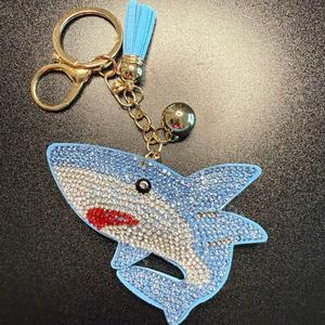 LGS Charms - Sea Life - Rhinestone Keychain Fashion Accessory with Tassel