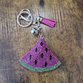 LGS Charms - Food & Drinks - Rhinestone Keychain Fashion Accessory with Tassel