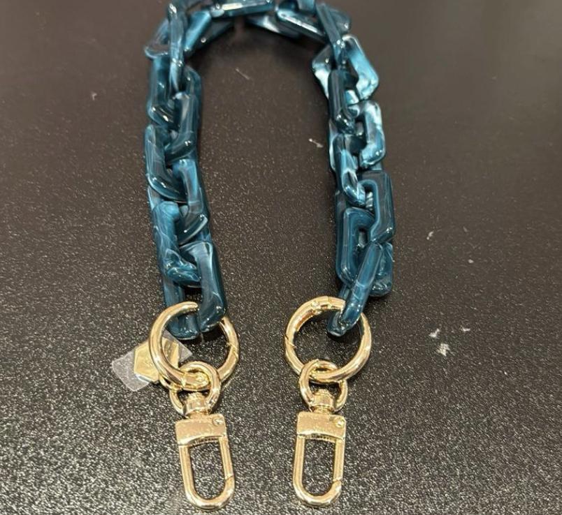 LGS Zip Links 18" Acrylic Bag Chains Purse Accessories