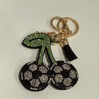 LGS Charms - Sports - Rhinestone Keychain Fashion Accessory with Tassel