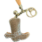 LGS Charms - Western - Rhinestone Keychain Fashion Accessory with Tassel