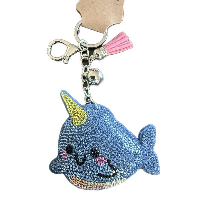 LGS Charms - Sea Life - Rhinestone Keychain Fashion Accessory with Tassel