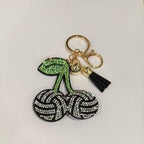 LGS Charms - Sports - Rhinestone Keychain Fashion Accessory with Tassel