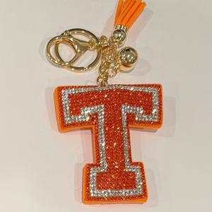 LGS Charms - Sports - Rhinestone Keychain Fashion Accessory with Tassel